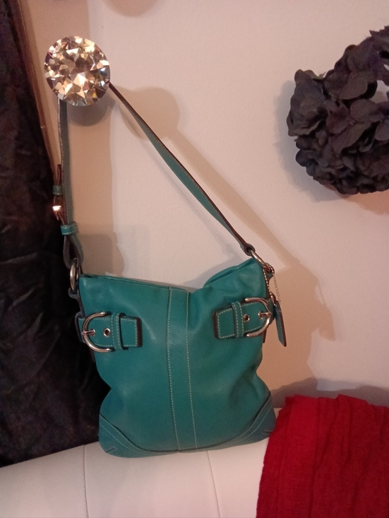 Handbags - Coach Soho Slim VINTAGE Y2K Duffle Shoulder Bag Buckle Accents Creed-F05S-1453